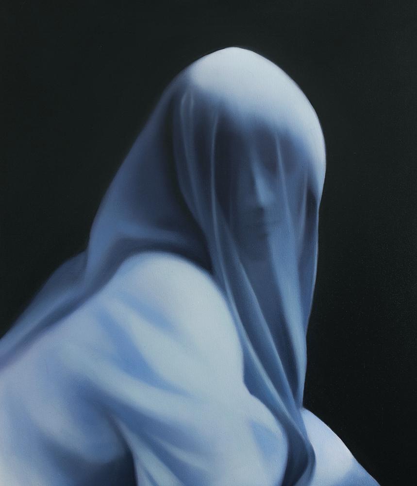 Patrycja Pietka Voin olla hiljaa 2024 &Ouml;ljy kankaalle 70 X 60 cm Pieni