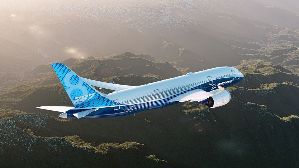 Boeing 787 Dreamliner Ylellisyyden Symboli Taivaalla