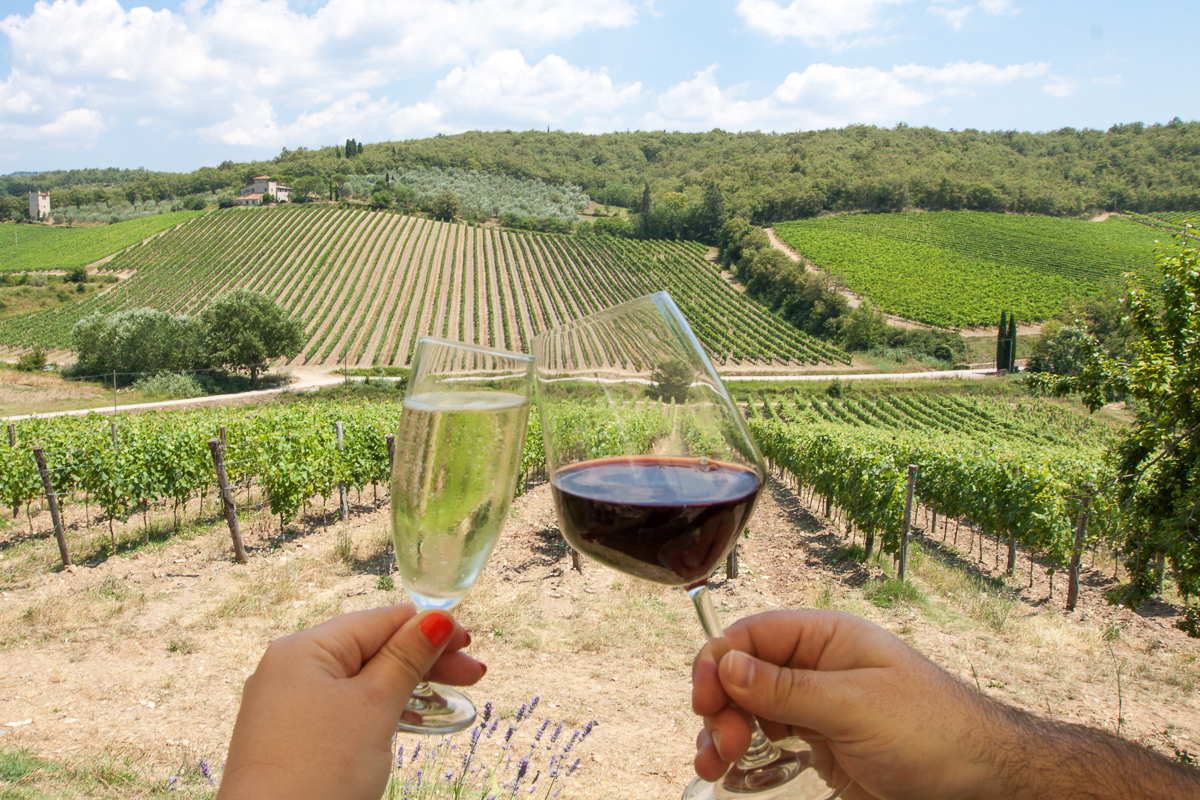 Viinitilat Toscanassa