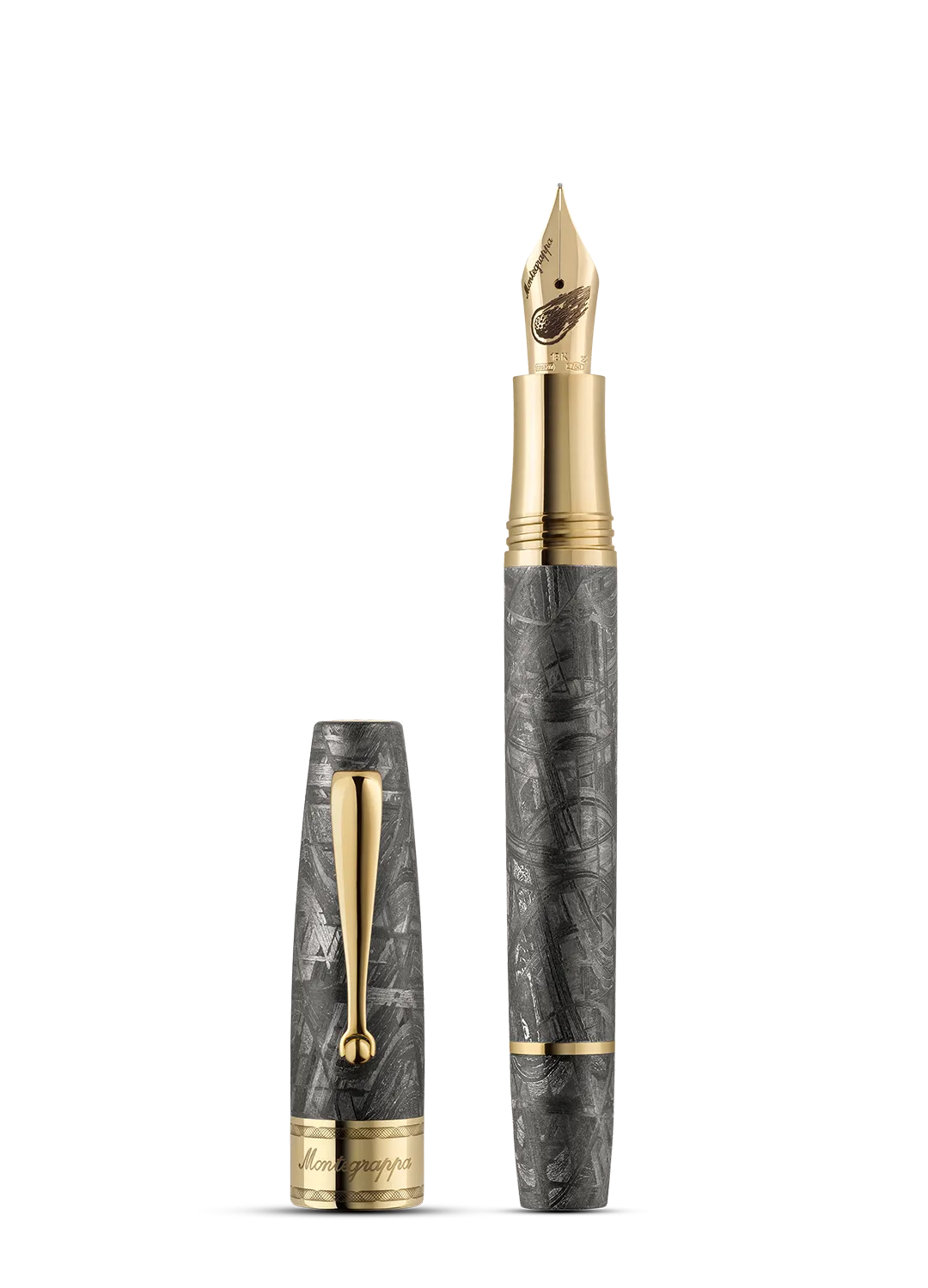 Montegrappa Muonionalusta Meteorite -täytekynä
